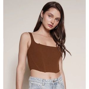Brown Corset Top